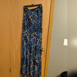 Jersey maxi strapless dress